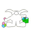 Gif animé Pâques lapin